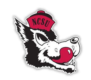 NC State Wolfpack 4" Slobbering Wolf Die Cut Magnet