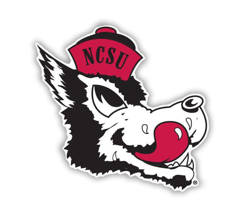 NC State Wolfpack 4" Slobbering Wolf Die Cut Magnet
