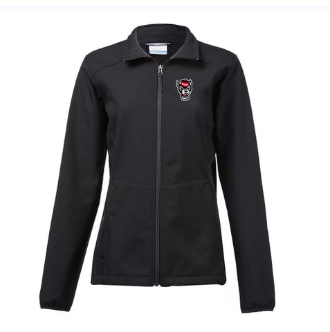 NC State Wolfpack Columbia Kruser Ridge Women's Softshell Black Jacket