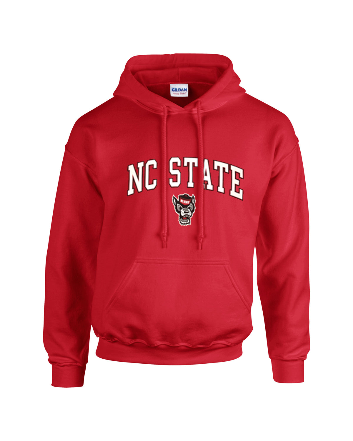 NC State Wolfpack Red Signature Wolfhead Hooded Sweatshirt