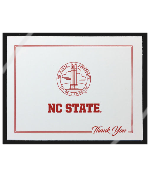 NC State Wolfpack White Hallmark Seal Thank You Stationery Set