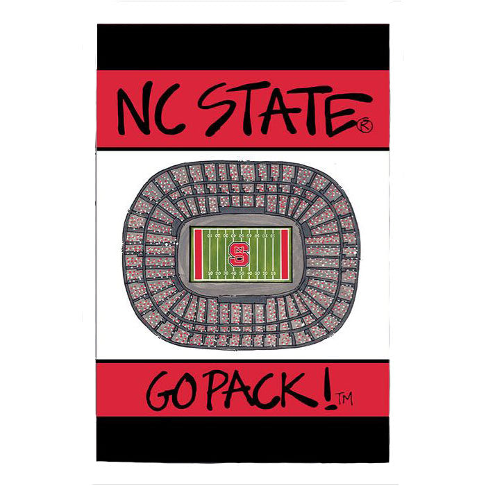 NC State Wolfpack Stadium Go Wolfpack Garden Flag