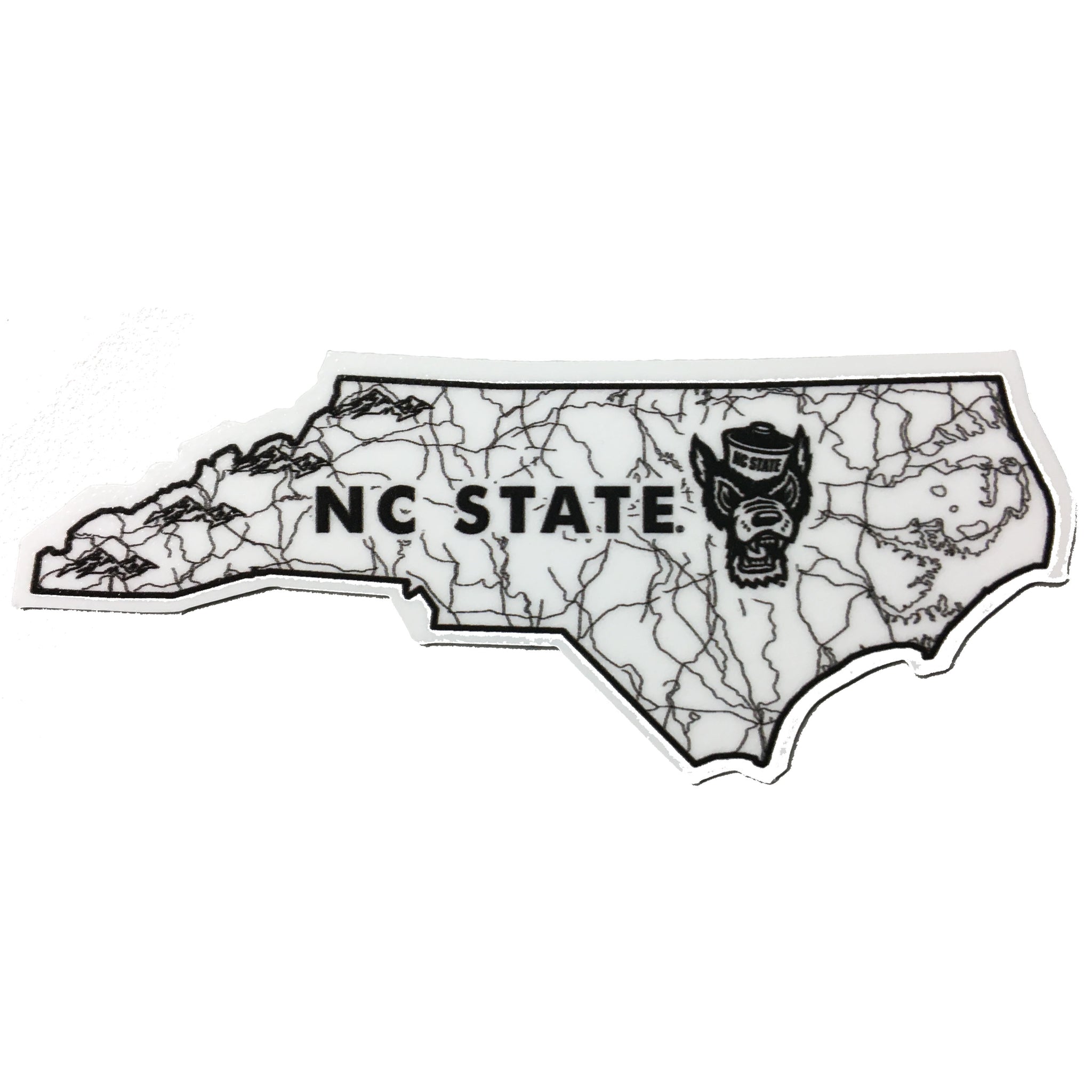 NC State Wolfpack Watershed State Rugged Sticker