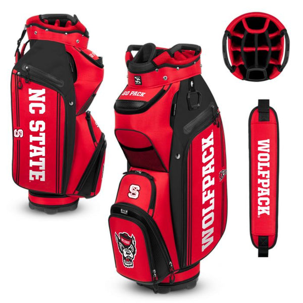 NC State Wolfpack Red Bucket III Cooler Cart Golf Bag