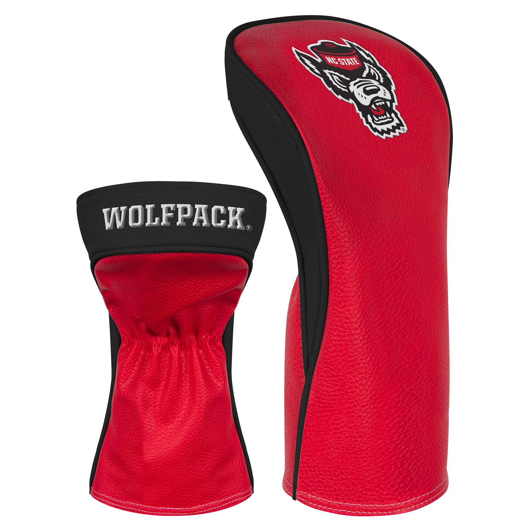 NC State Wolfpack Double Leather Wolfhead Driver Headcover