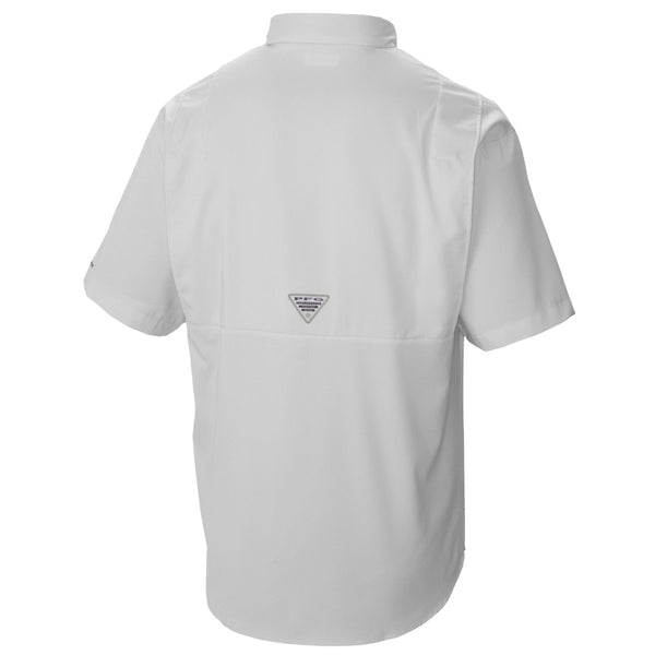 NC State Wolfpack Columbia White Wolfhead Tamiami Button Down Shirt