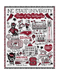 NC State Wolfpack Julia Gash 48"x60" Tapestry Blanket