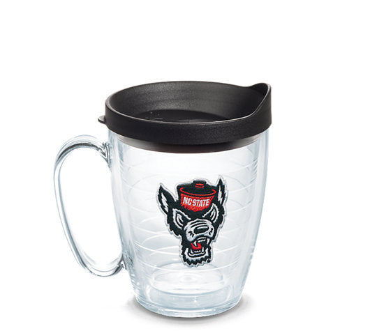 NC State Wolfpack 15oz Wolfhead Black Tervis Tumbler Mug  w/Lid