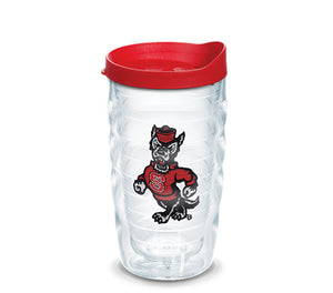 NC State Wolfpack 10oz. Strutting Wolf Wavy Tervis Tumber w/Red Lid