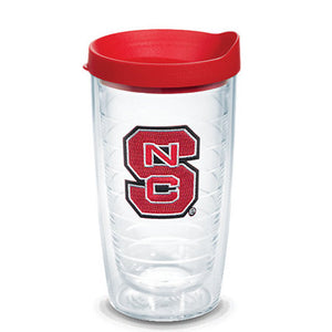 NC State Wolfpack 16oz. Block S Tervis with Red Lid