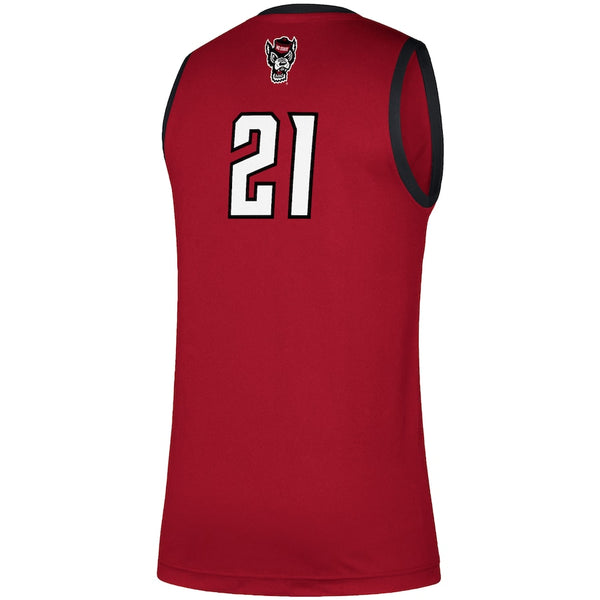 NC State Wolfpack Adidas Red #21 Swingman Basketball Jersey