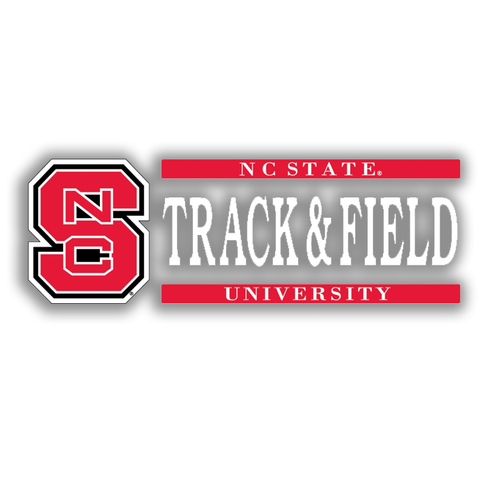 NC State Wolfpack Track and Field Decal