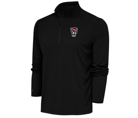 NC State Wolfpack Men's Black Wolfhead Tribute 1/4 Zip Pullover