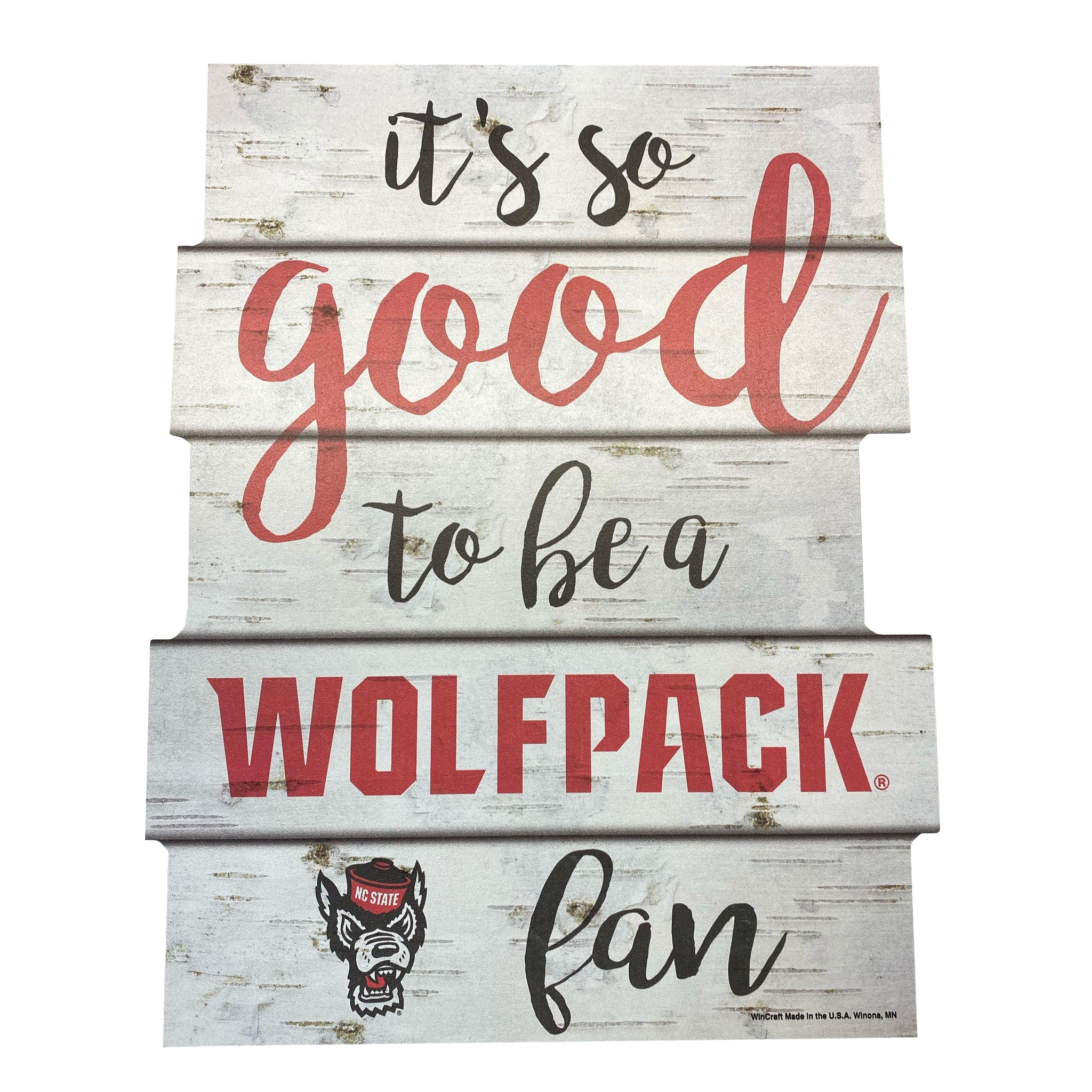 NC State Wolfpack 11"x14" "Good To Be A Wolfpack Fan" Wood Sign