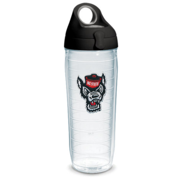 NC State Wolfpack 24oz Wolfhead Tervis Black Water Bottle