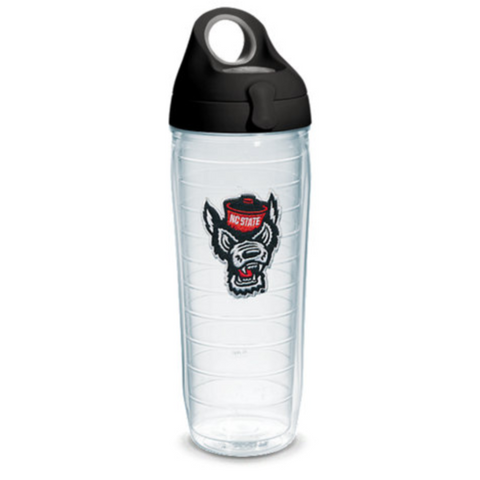 NC State Wolfpack 24oz Wolfhead Tervis Black Water Bottle