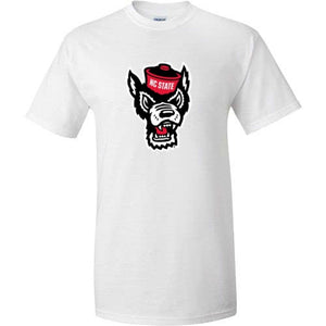 NC State Wolfpack White Wolfhead T-Shirt