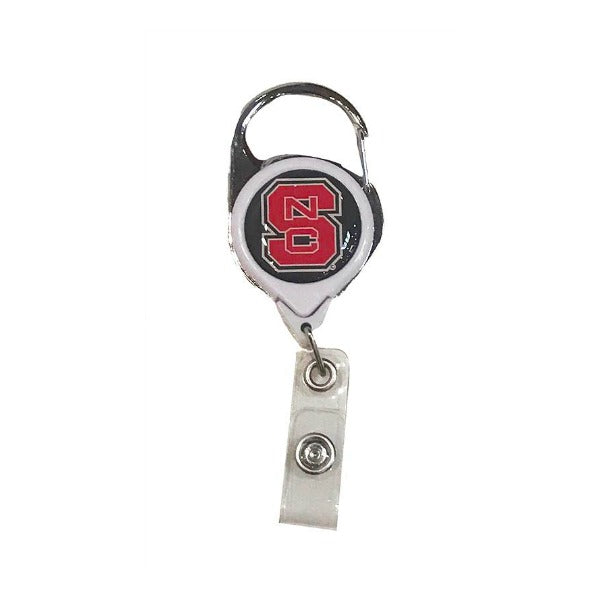 NC State Wolfpack White Premium Retractable Badge Holder