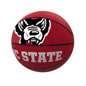 NC State Wolfpack Wolfhead Rubber Basketball