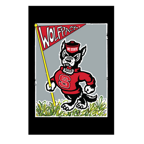NC State Wolfpack Mascot Garden Flag