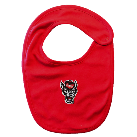 NC State Wolfpack Creative Red Wolfhead Bib