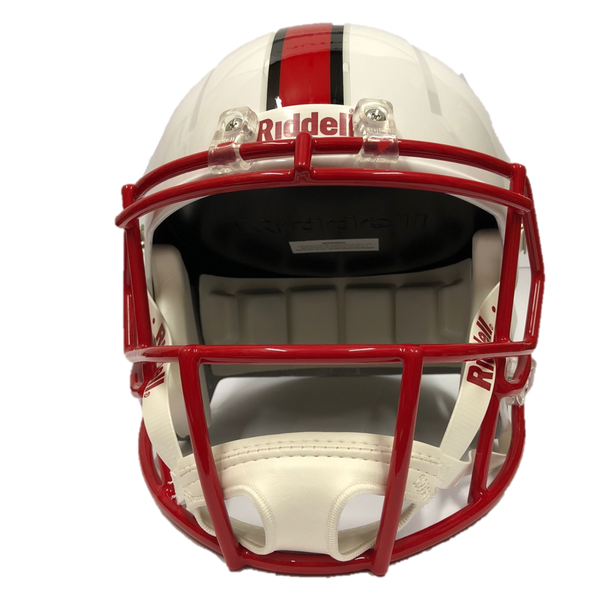 NC State Wolfpack Riddell White Wolfhead Replica Mini Speed Football Helmet