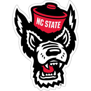 NC State Wolfpack Wolfhead Static Cling Decal