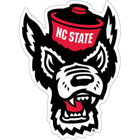 NC State Wolfpack Wolfhead Static Cling Decal