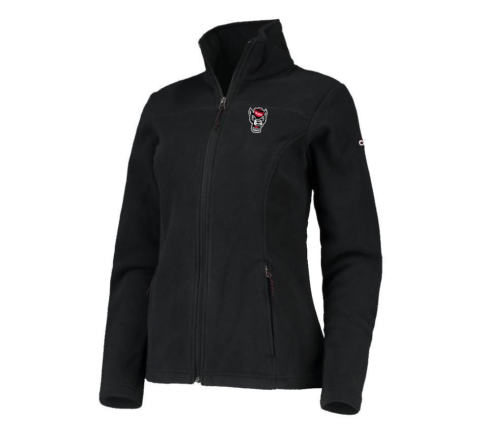 NC State Wolfpack Columbia Women's Black Give and Go II Full Zip Fleece Jacket