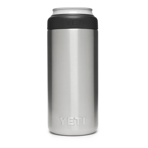 NC State Wolfpack Yeti Silver Wolfhead 12oz Slim Can Colster