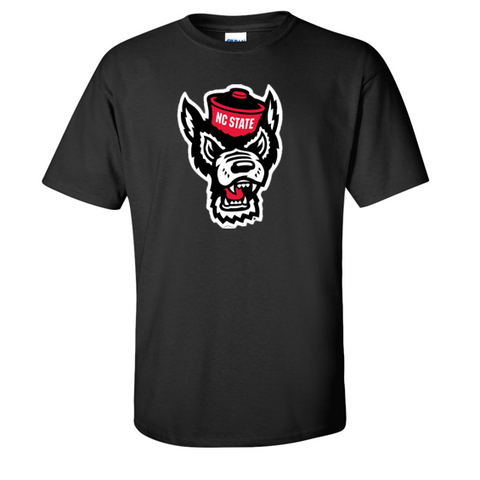 NC State Wolfpack Youth Black Wolfhead T-Shirt