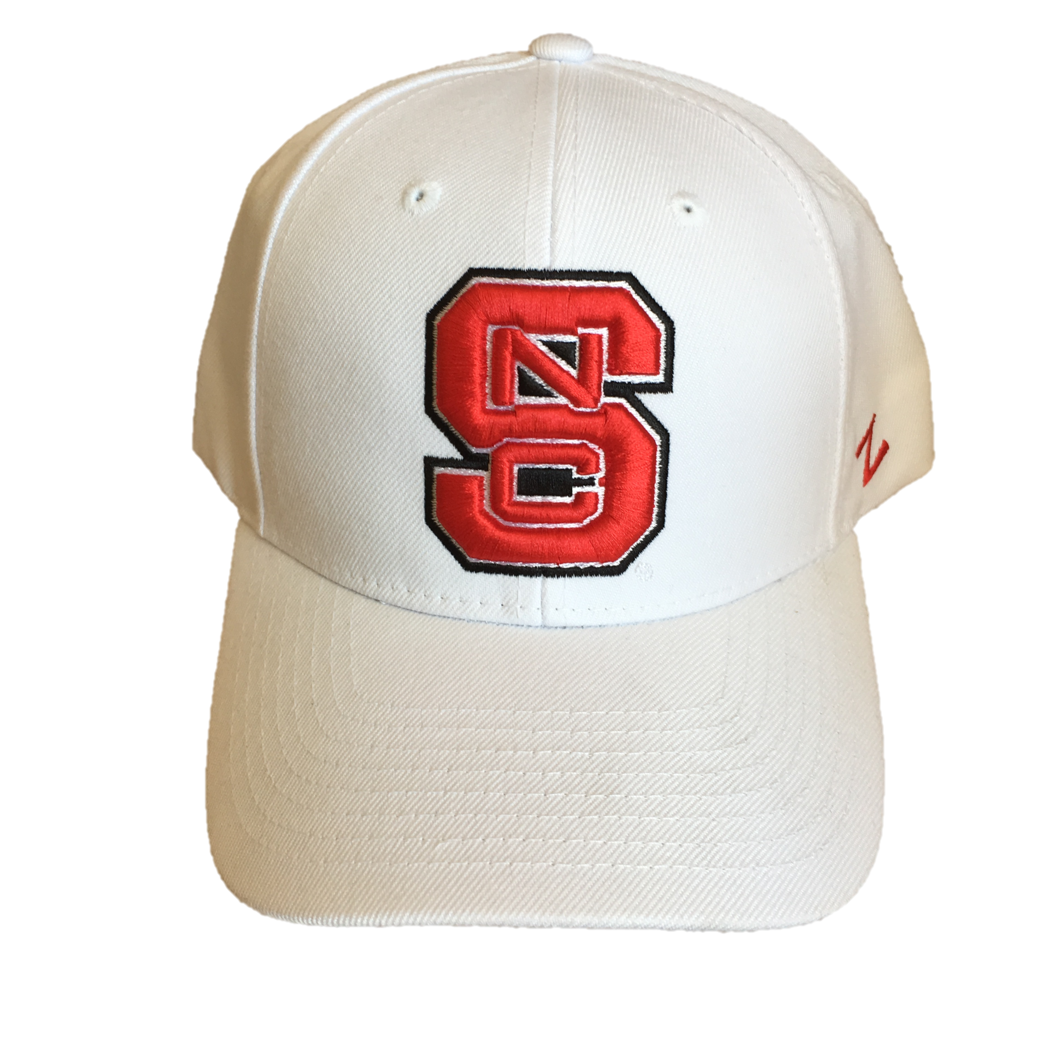 NC State Wolfpack White Zephyr Competitor Block S Hat