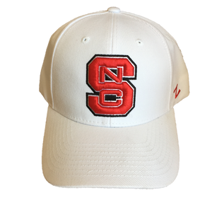 NC State Wolfpack White Zephyr Competitor Block S Hat